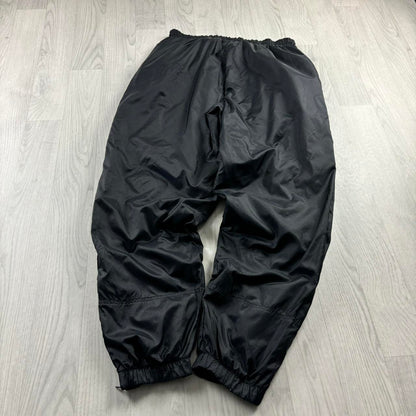VINTAGE 90s NIKE BAGGY TRACKSUIT BOTTOMS BLACK