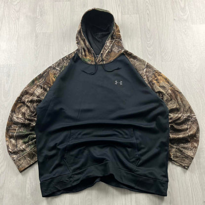 VINTAGE UNDER ARMOUR REALTREE HOODIE CAMO BLACK