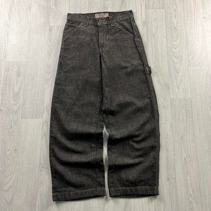 VINTAGE LEVIS STRAIGHT LEG CARPENTER JEANS FADED BLACK