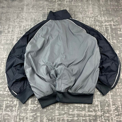 VINTAGE Y2K NIKE MICRO GRID WINDBREAKER SPORTY JACKET GREY