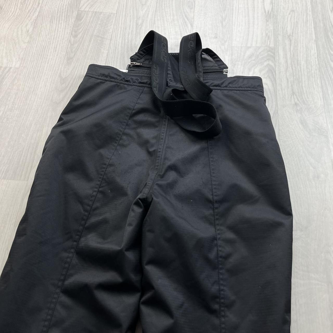 VINTAGE Y2K SPYDER BAGGY SKI PANTS SALOPETTES BLACK