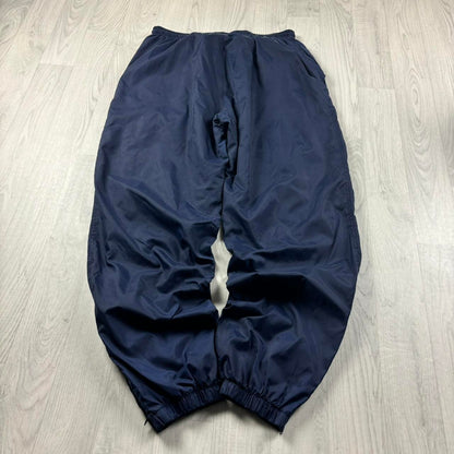 VINTAGE 90s ADIDAS BAGGY TRACKSUIT BOTTOMS NAVY