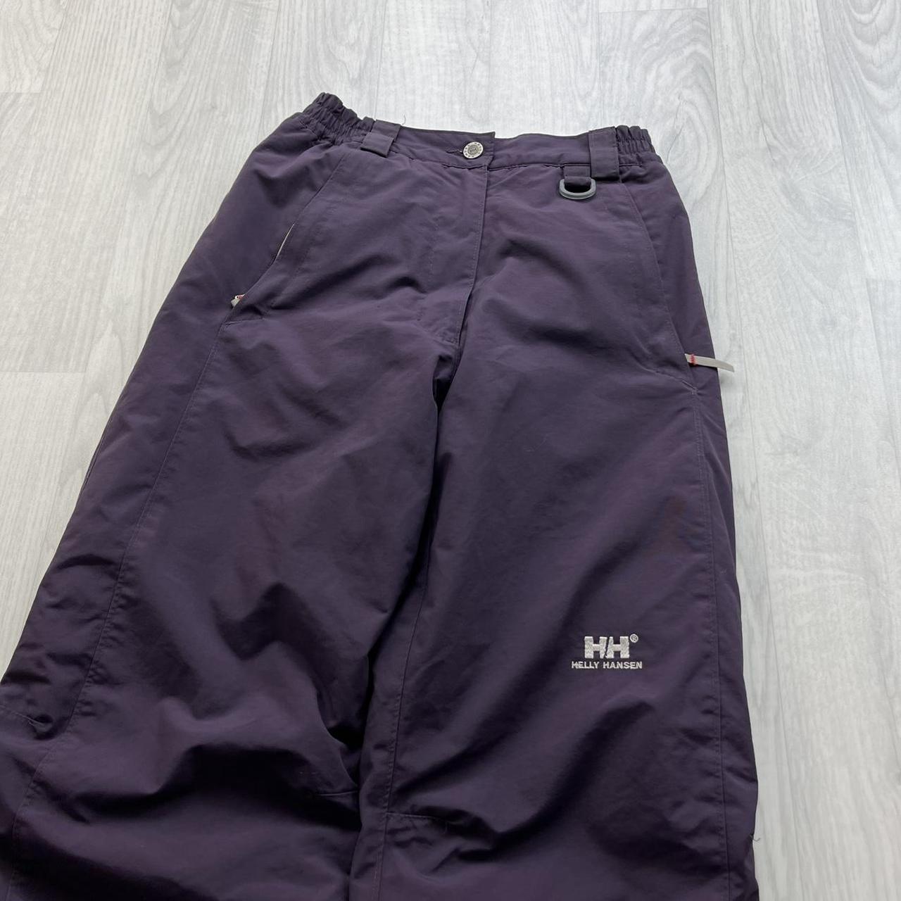 VINTAGE Y2K HELLY HANSEN BAGGY SKI PANTS SALOPETTES PURPLE