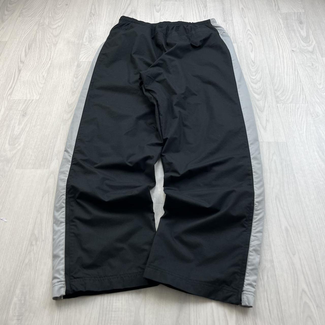 VINTAGE Y2K NIKE WIDE LEG SPORTY TRACKSUIT BOTTOMS BLACK