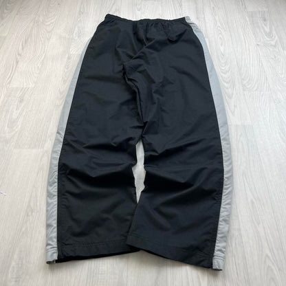 VINTAGE Y2K NIKE WIDE LEG SPORTY TRACKSUIT BOTTOMS BLACK
