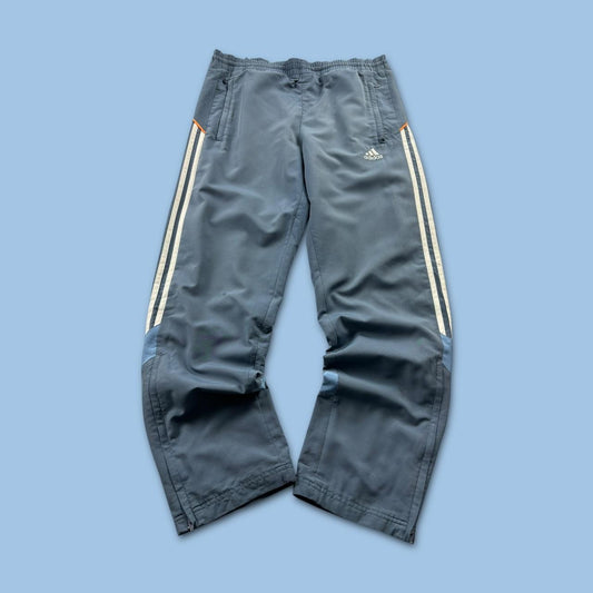 VINTAGE Y2K ADIDAS BAGGY TRACKSUIT BOTTOMS BLUE