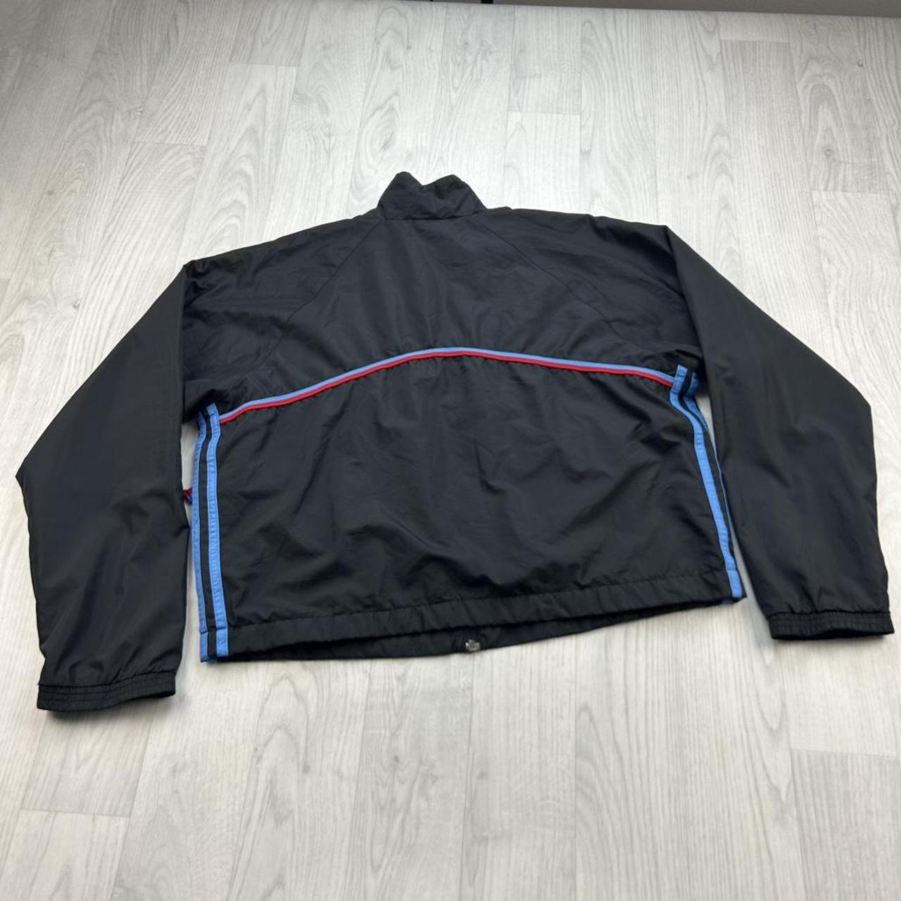 VINTAGE 90s ADIDAS CROPPED WINDBREAKER TRACK JACKET BLACK
