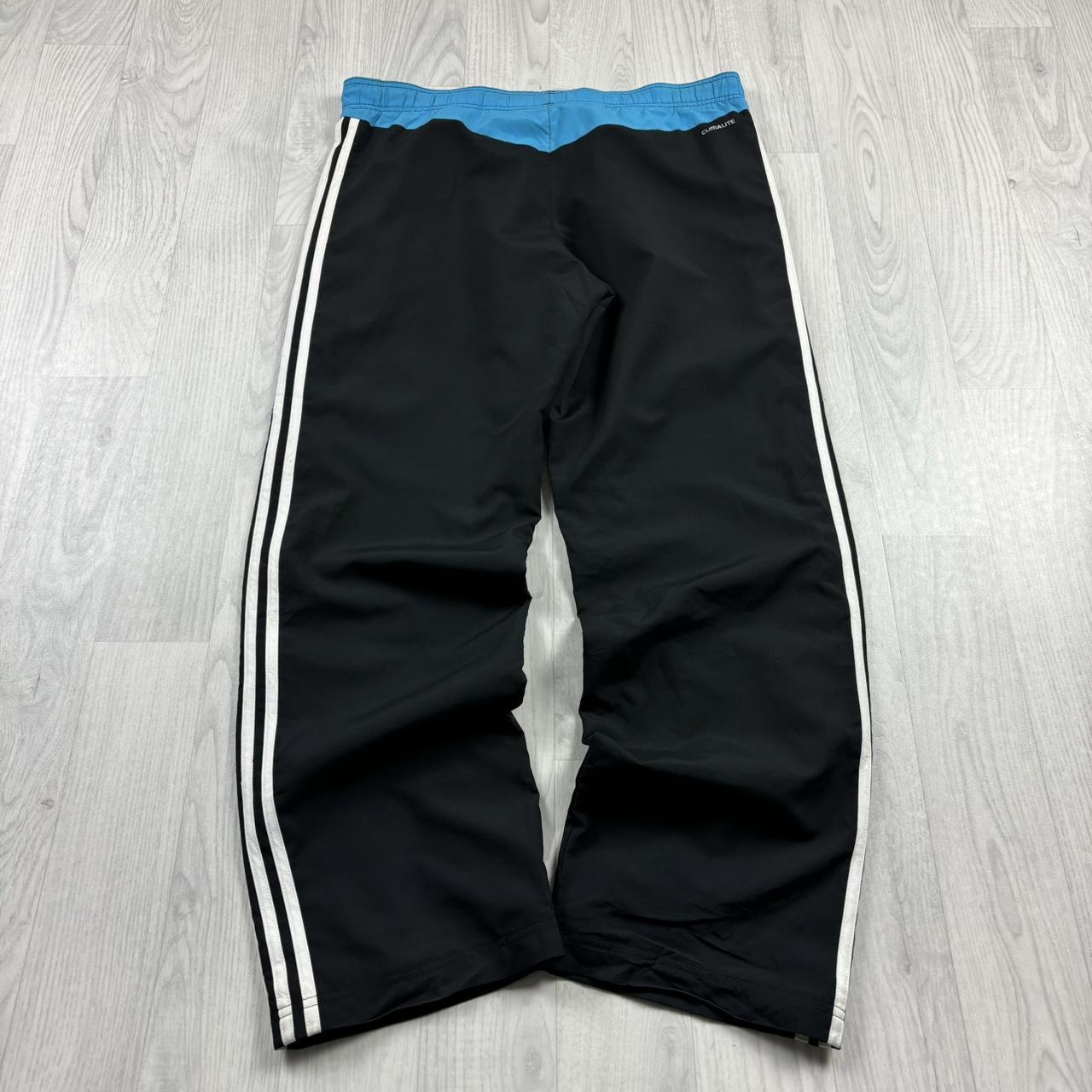 VINTAGE Y2K ADIDAS BAGGY TRACKSUIT BOTTOMS BLACK