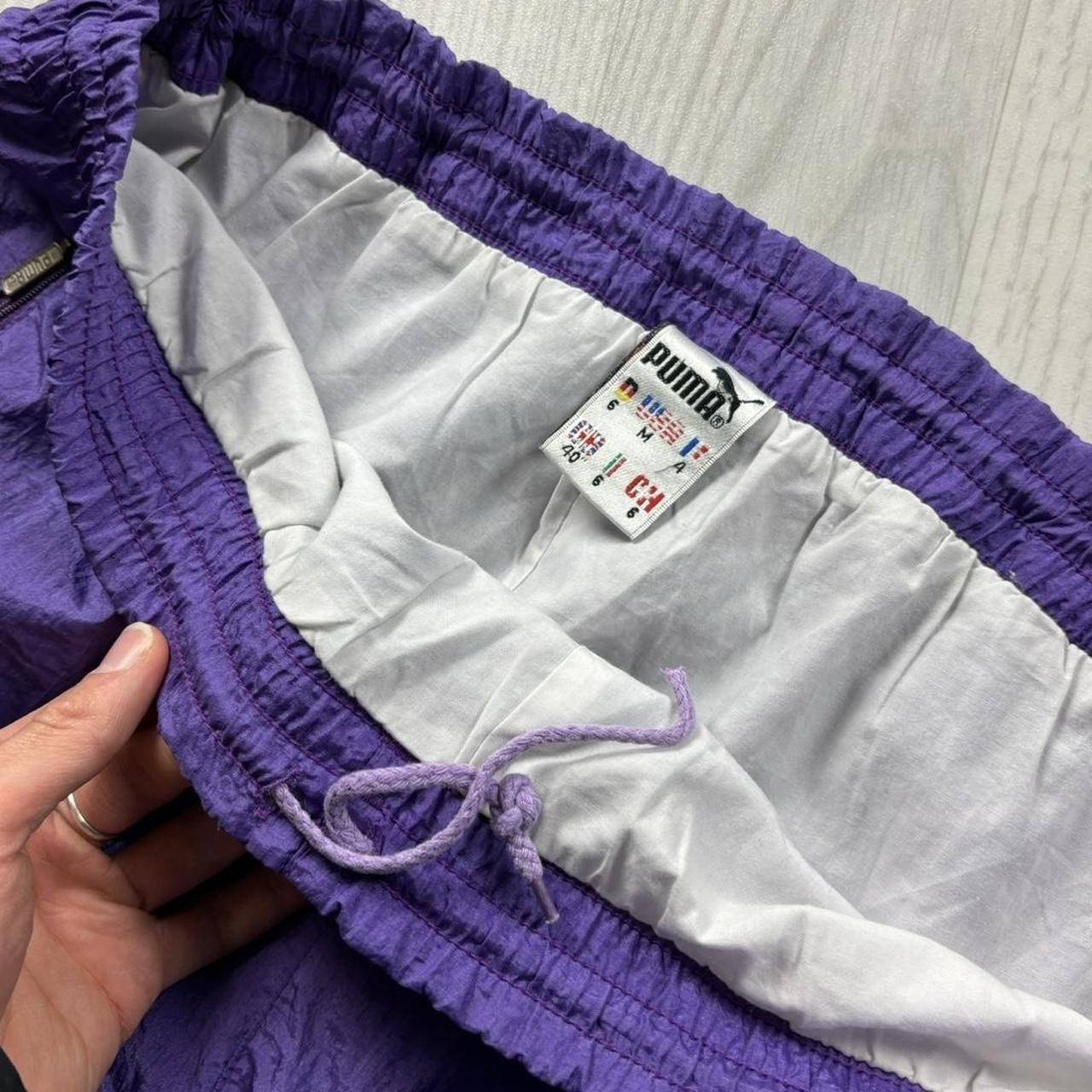 VINTAGE Y2K PUMA BAGGY TRACKSUIT BOTTOMS PURPLE
