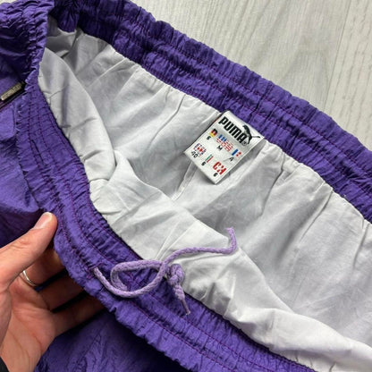 VINTAGE Y2K PUMA BAGGY TRACKSUIT BOTTOMS PURPLE