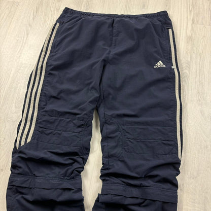 VINTAGE Y2K ADIDAS BAGGY TRACKSUIT BOTTOMS NAVY
