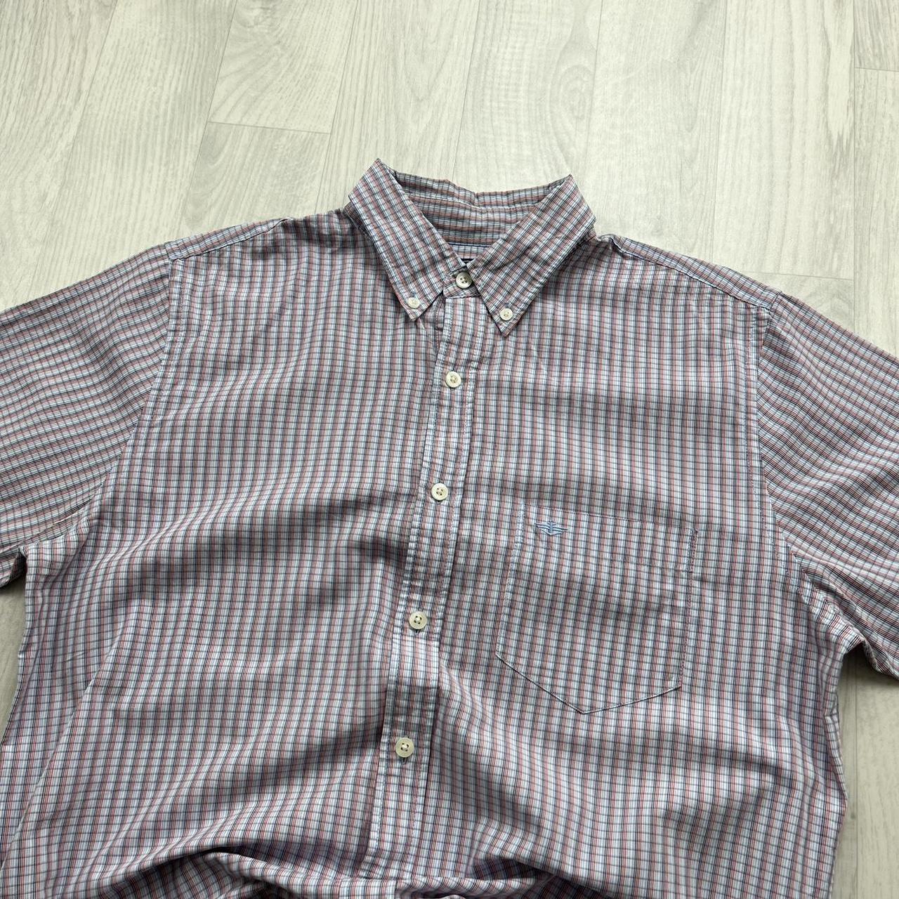 VINTAGE Y2K DOCKERS SHORT SLEEVE CHECKERED SHIRT