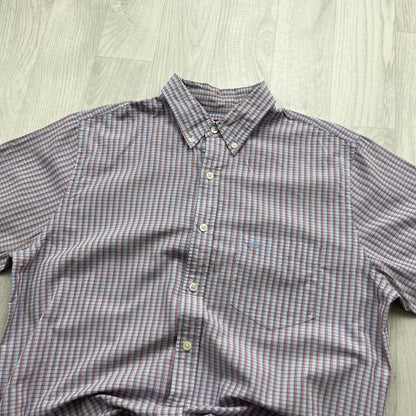 VINTAGE Y2K DOCKERS SHORT SLEEVE CHECKERED SHIRT