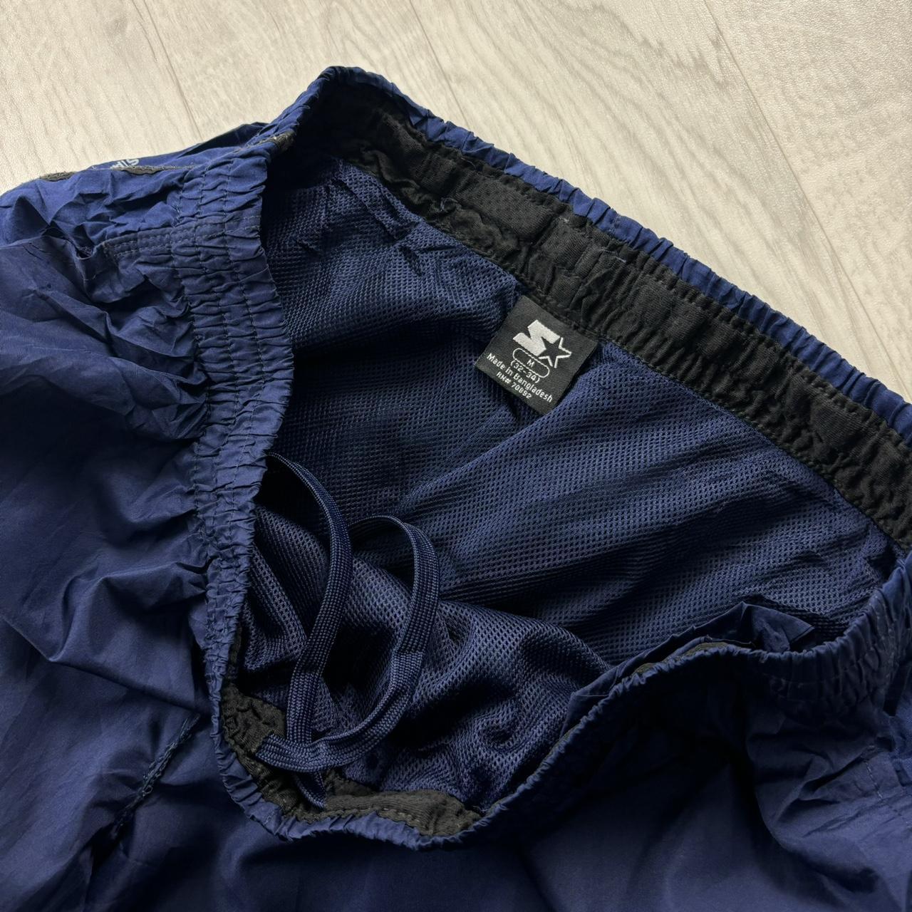 VINTAGE Y2K STARTER BAGGY TRACKSUIT BOTTOMS NAVY