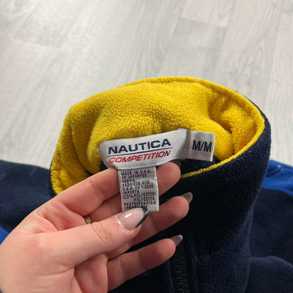 VINTAGE Y2K NAUTICA QUARTER ZIP FLEECE SWEATSHIRT NAVY
