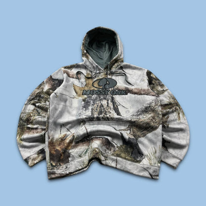 VINTAGE MOSSY OAK REALTREE HOODIE CAMO WHITE