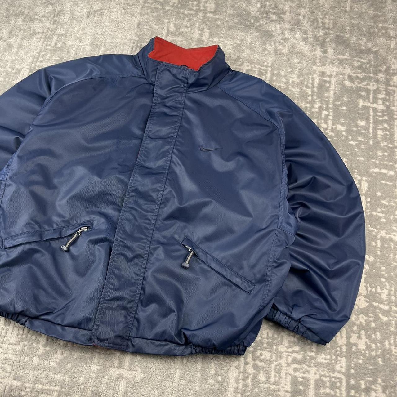 VINTAGE 90s NIKE WINDBREAKER JACKET NAVY