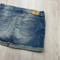 VINTAGE Y2K EDC ESPRIT DENIM MINI SKIRT BLUE