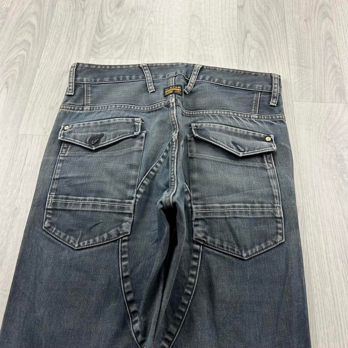 VINTAGE Y2K G STAR DOUBLE KNEE BAGGY JEANS