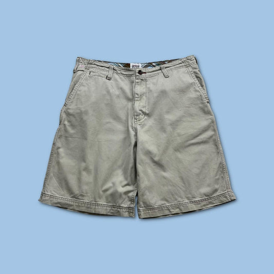 VINTAGE Y2K LEVIS WIDE LEG BAGGY CARGO SHORTS CREAM