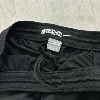 VINTAGE Y2K NIKE BASKETBALL WIDE LEG TRACKSUIT BOTTOMS BLACK