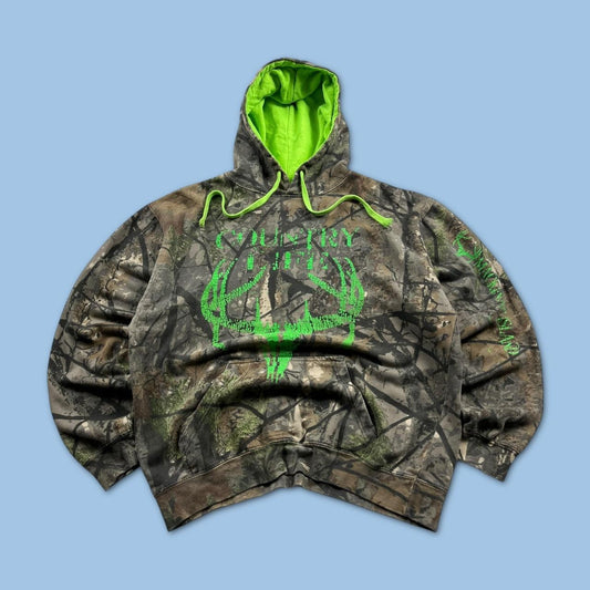 VINTAGE REALTREE HOODIE CAMO GREEN