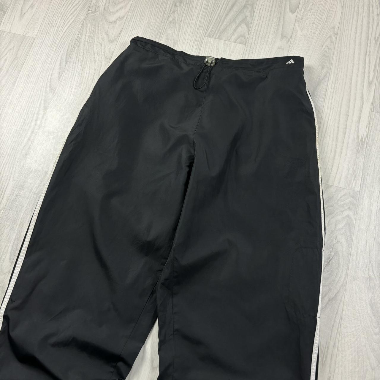 VINTAGE Y2K ADIDAS BAGGY TRACKSUIT BOTTOMS BLACK
