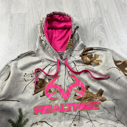 VINTAGE REALTREE HOODIE CAMO PINK WHITE