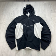 VINTAGE Y2K NIKE HOODED TRACK JACKET BLACK
