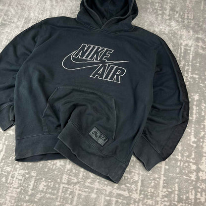 VINTAGE Y2K NIKE AIR SPELL OUT HOODIE BLACK