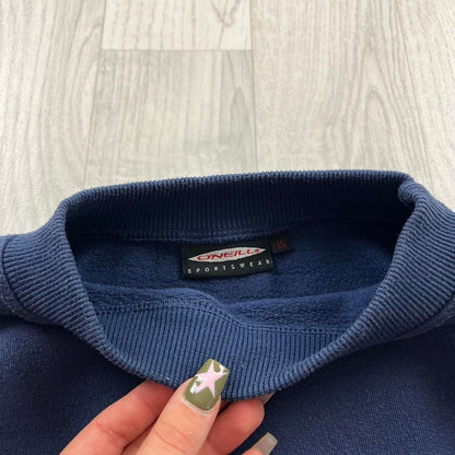 VINTAGE Y2K ONEILL GRAPHIC SWEATSHIRT NAVY BLUE