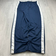 VINTAGE Y2K NIKE BAGGY SIDE STRIPE TRACKSUIT BOTTOMS NAVY
