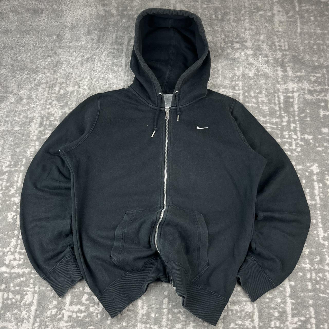 VINTAGE Y2K NIKE ZIP UP HOODIE BLACK