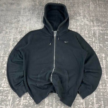 VINTAGE Y2K NIKE ZIP UP HOODIE BLACK