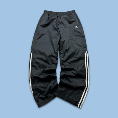 VINTAGE Y2K ADIDAS BAGGY TRACKSUIT BOTTOMS BLACK
