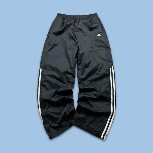 VINTAGE Y2K ADIDAS BAGGY TRACKSUIT BOTTOMS BLACK