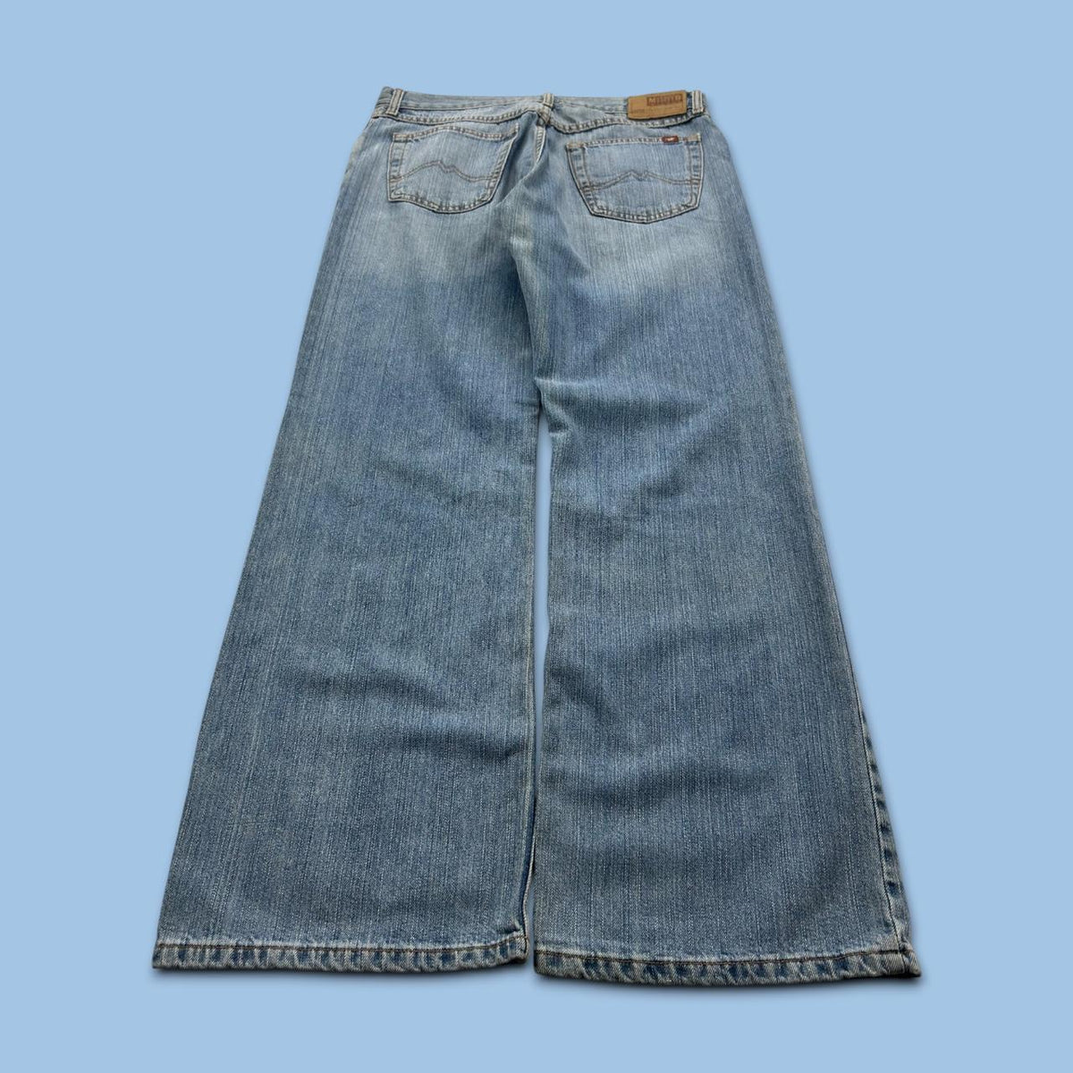 VINTAGE Y2K MUSTANG BAGGY JEANS BLUE