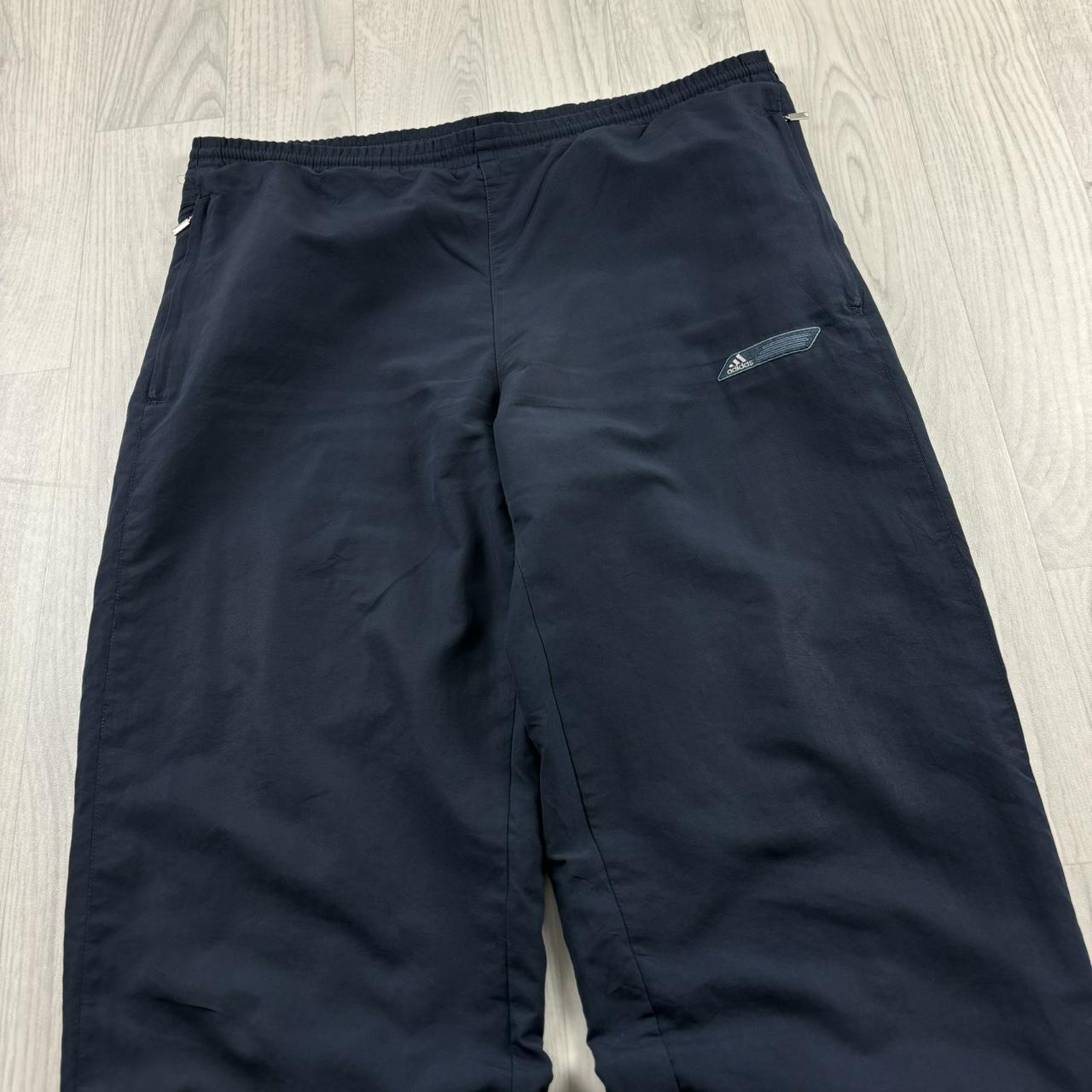 VINTAGE Y2K ADIDAS BAGGY TRACKSUIT BOTTOMS NAVY