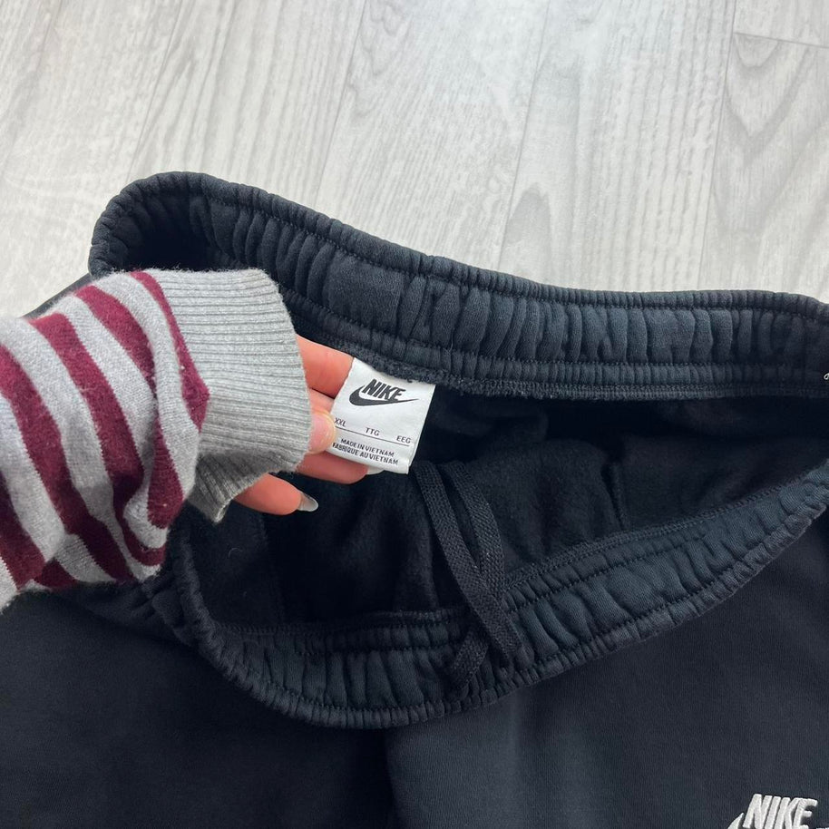 NIKE LOOSE COTTON SWEATPANTS BLACK