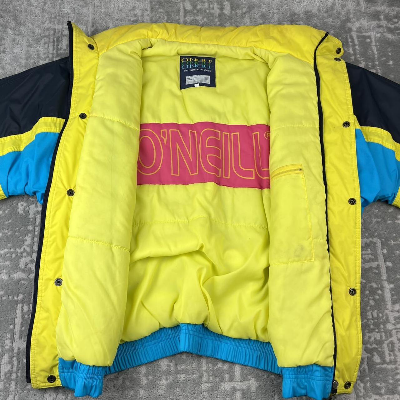 VINTAGE 90s ONEILL PADDED PUFFER SKI JACKET BLUE
