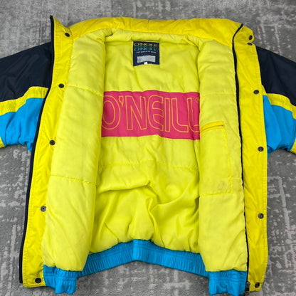 VINTAGE 90s ONEILL PADDED PUFFER SKI JACKET BLUE