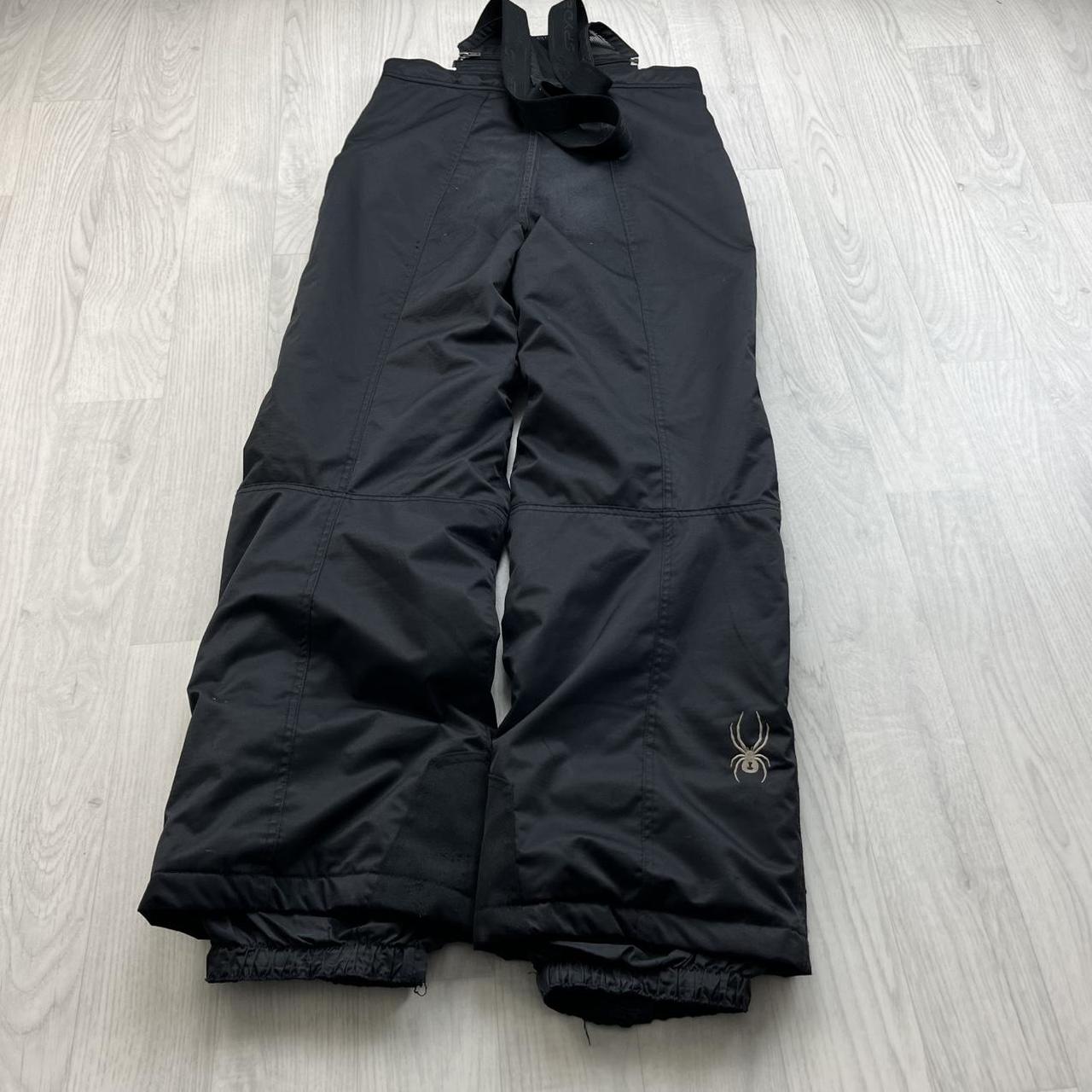 VINTAGE Y2K SPYDER BAGGY SKI PANTS SALOPETTES BLACK