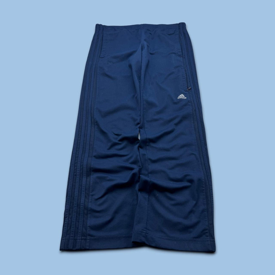 VINTAGE Y2K ADIDAS BAGGY TRACKSUIT BOTTOMS NAVY
