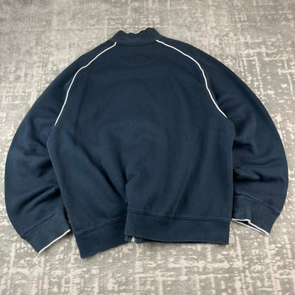 VINTAGE Y2K NIKE ZIP UP SWEATSHIRT SPORTY TOP NAVY