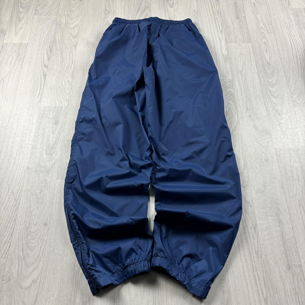 VINTAGE Y2K NIKE BAGGY SHELL TRACKSUIT BOTTOMS BLUE