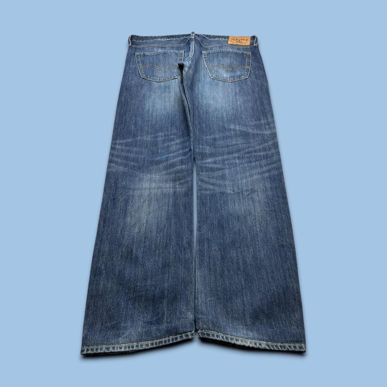 VINTAGE Y2K REPLAY JENNON STRAIGHT LEG JEANS NAVY BLUE