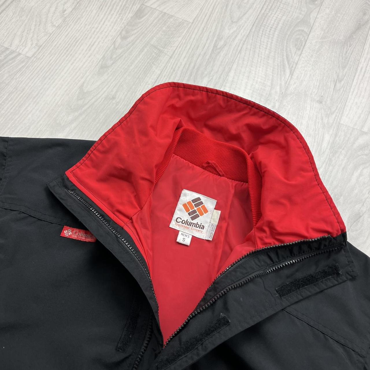 VINTAGE 00s COLUMBIA UTILITY BOMBER JACKET BLACK RED