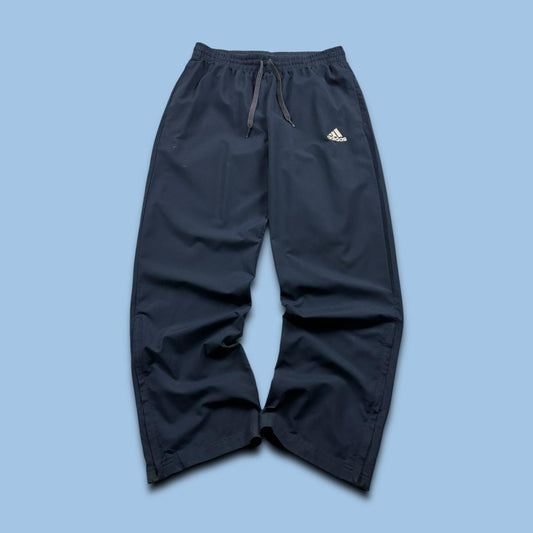 ADIDAS BAGGY STRAIGHT LEG TRACKSUIT BOTTOMS NAVY