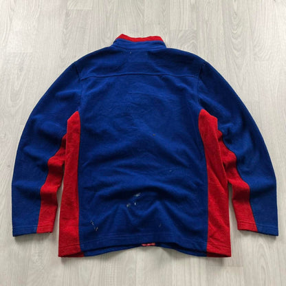 VINTAGE Y2K NHL ZIP UP TECHNICAL FLEECE BLUE RED