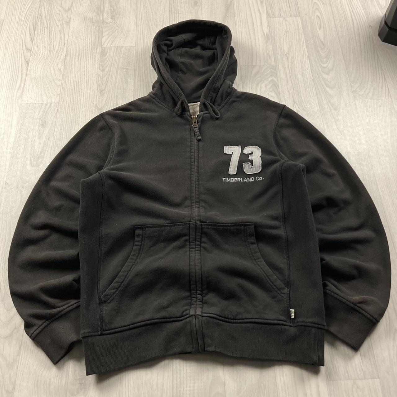 VINTAGE Y2K TIMBERLAND ZIP HOODIE BROWN